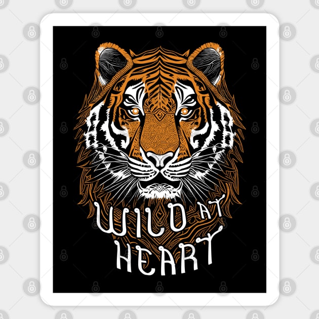 Wild At Heart Tiger Magnet by TMBTM